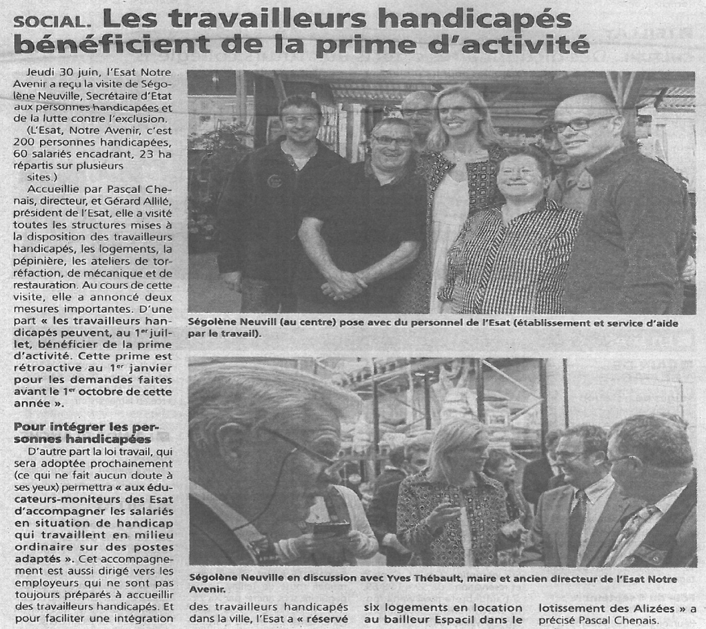 Article Leclaireur du 08072016