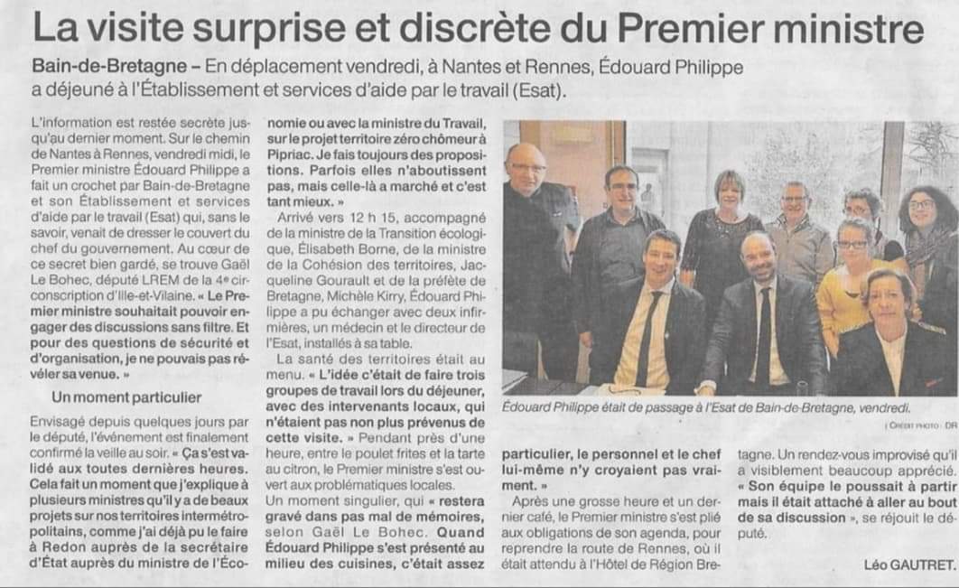 Article Ouest France 10-02-2019